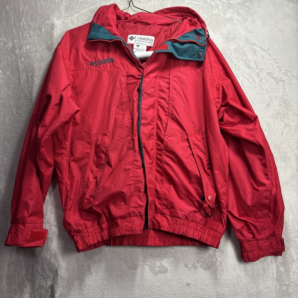 Vintage Columbia Kodak Albuquerque 1997 Balloon Fest Jacket Red mens size Large